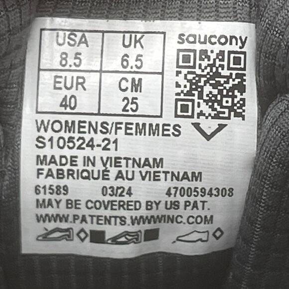 Saucony Excursion TR13 Shoes Womens Size 8.5 Gray Trail Running Comfort Walking - Picture 8 of 8